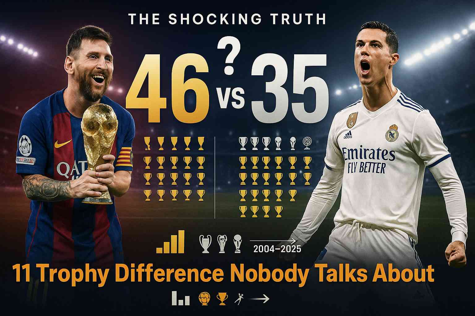 Messi vs Ronaldo Trophies: The Ultimate Count | MirrorLog